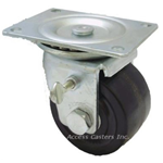 Low Profile casters get their name from their shorter-than-average mounting height . These casters are great for copiers, refrigeration units, and other heavy equipment which may not move often.