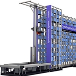 Automated storage and retrieval system consists of a variety of computer-controlled systems for automatically placing and retrieving loads from defined storage locations.