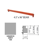 Unarco, IF2 6450 10500SSS025, Support Beam, Grey, 4 1/2 in. x 105 in.