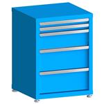 Modular Drawer Cabinet, 30"Hx22"Wx21"D. With Five 100Lb. capacity Drawers
