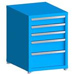 Modular Drawer Cabinet, 30"Hx22"Wx28"D. With Five 100Lb. capacity Drawers