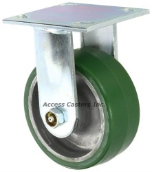 Genuine 16PD06201R 6" x 2" Albion Rigid Plate Caster, Poly on Aluminum