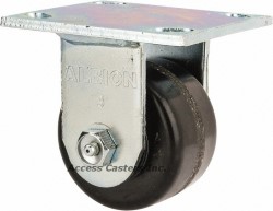 16TM03201R 3-1/4" x 2" Albion Rigid Plate Caster, Phenolic Wheel