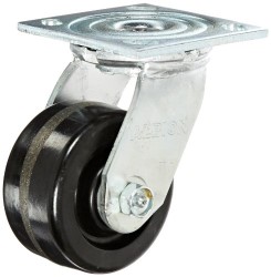 16TM04201S 4" x 2" Albion 16 Series Swivel Plate Caster, Phenolic Wheel