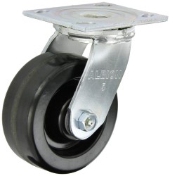 16TM05201S 5" x 2" Albion 16 Series Swivel Plate Caster, Phenolic Wheel