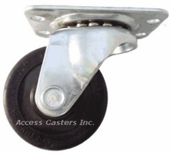 25PUHRS 2 1/2" Swivel Caster Hard Rubber Wheel