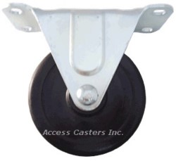 2PUSRR 2" Rigid Caster Soft Rubber Wheel