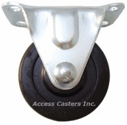 3PUSRR 3" Rigid Caster Soft Rubber Wheel