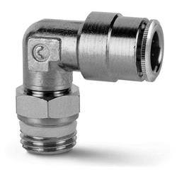 Camozzi, S6520 8-1-4, Male Elbow Swivel, 8 mm Tube