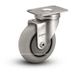 4A02XS 4" Swivel Caster Extra Soft Round Tread Wheel