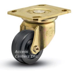 070 4" Swivel Plate Caster with Hard Rubber Wheel