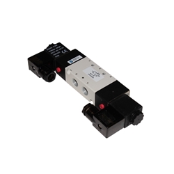 Bimba, M4V320-08-24VDC, Double Solenoid Valve, 4 Way, 2 Position, 1/4 NPT, 24VDC