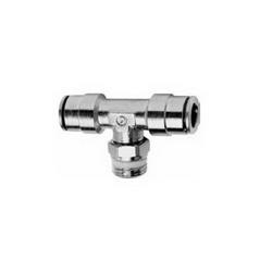 Camozzi, P6430-06-06, Male Branch Tee Swivel, 3/8 in. OD Tube, 3/8 in. NPTF