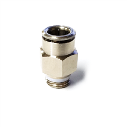 Camozzi, P6510-06-04, Male Connector, 3/8 in. OD Tube, 1/4 in. NPTF