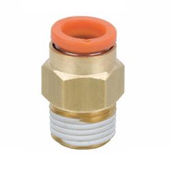 SMC, KQ2H07-34AS, Male Connector, 1/4 in. OD Tube, 1/8 in. NPT