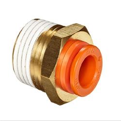 SMC, KQ2H11-37AS, Fitting, 1/2 in. NPT, 3/8 in. OD Tube