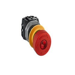 Schneider, XB5AS86449B4, Estop Push Button, 1 NO, 2 NC, Red