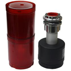 Cutler-Hammer, E26YED24-1, Stackable Strobe Light, 120VAC, Red