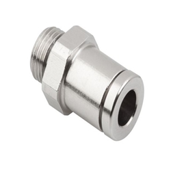 Schmalz, 10.08.02.00204, Push-In Fitting, Straight, 6 mm DIA