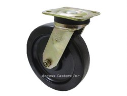 8AS8-7 8" x 2" Bassick Swivel Plate Caster, Phenolic Wheel