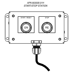 Automotion, 803005-01H, Horizontal Pushbutton Station, 22 mm