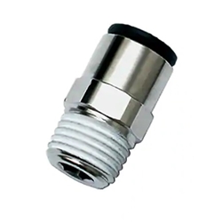 Legris, 3175 56 14, Male Straight Fitting Push-In, 1/4 in. OD Tube, 1/4 in. NPT Male Thread