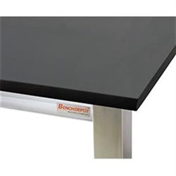 BenchPro Kennedy Series, Stainless Steel, 3/4" Phenolic White, Round Front Edge Top