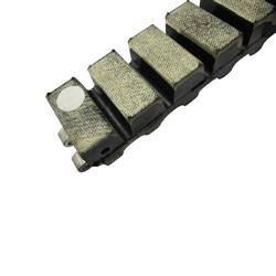 Interroll, 61594, Rubber Block Chain with Connector, 8580 L