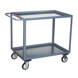 2 Shelf Service Cart 18" Wide x 36" Long x 35" Tall