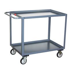 2 Shelf Service Cart 24" Wide x 36" Long x 35" Tall