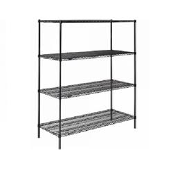 Olympic 14" Deep 4 Shelf Starter Units - Black - 14" x 24" x 54"