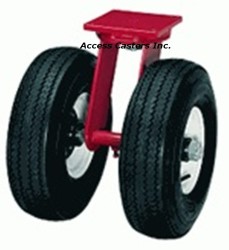 S-72250-PR  Hamilton 25" Dual Wheel Swivel Plate Caster, Pneumatic Tires