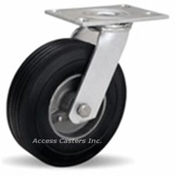 S-8208-SU Hamilton 8" Cush-N-Flex Swivel Plate Caster, Super Flex Wheel