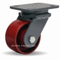 S-WH-4MB Hamilton 4" x 2" Swivel Plate Caster, Cast Iron Wheel